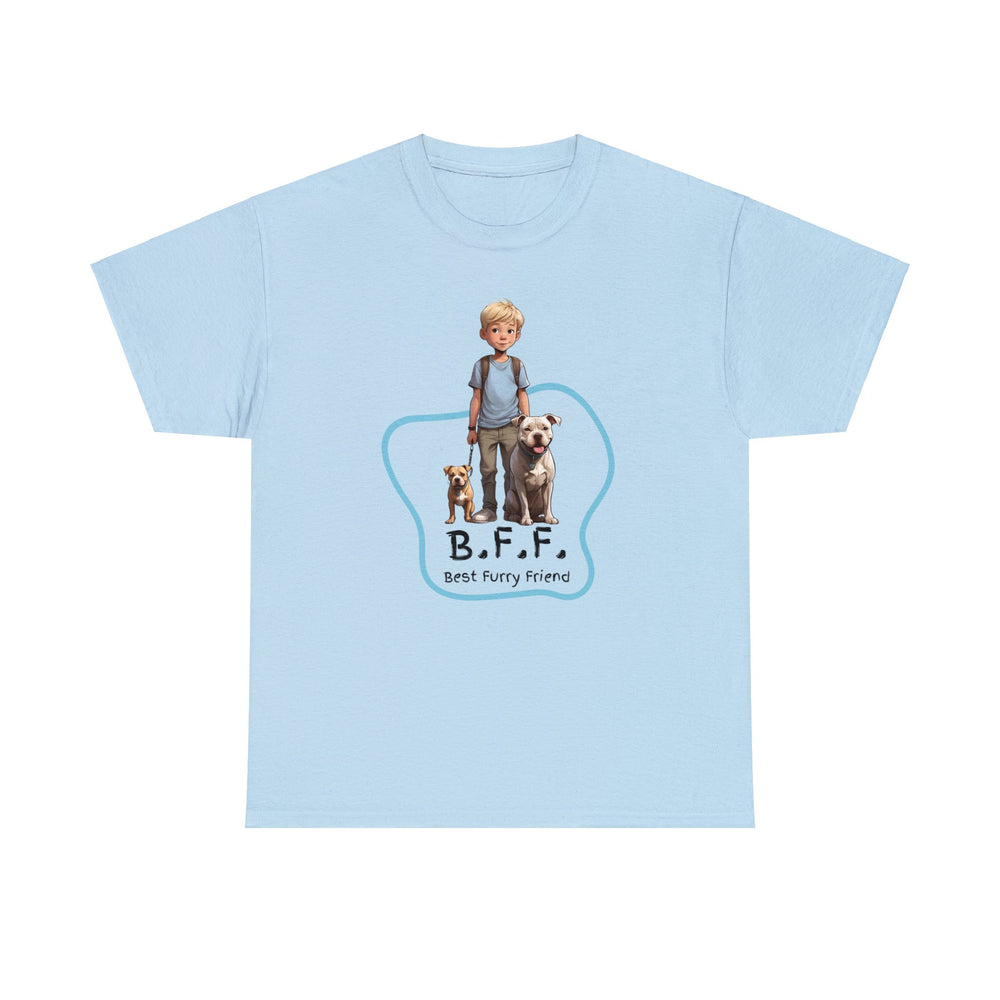 Best Furry Friend in City Lights Dog T-shirt -Bffs