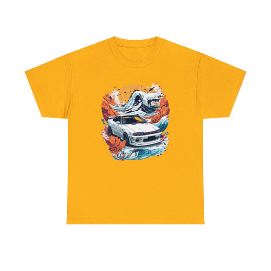 Autumn Wave Sports Car T-shirt - Vintage City Fashion