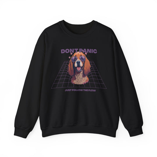 Don't Panic Just Follow The Flow Dog Sweatshirt - Chill Wear