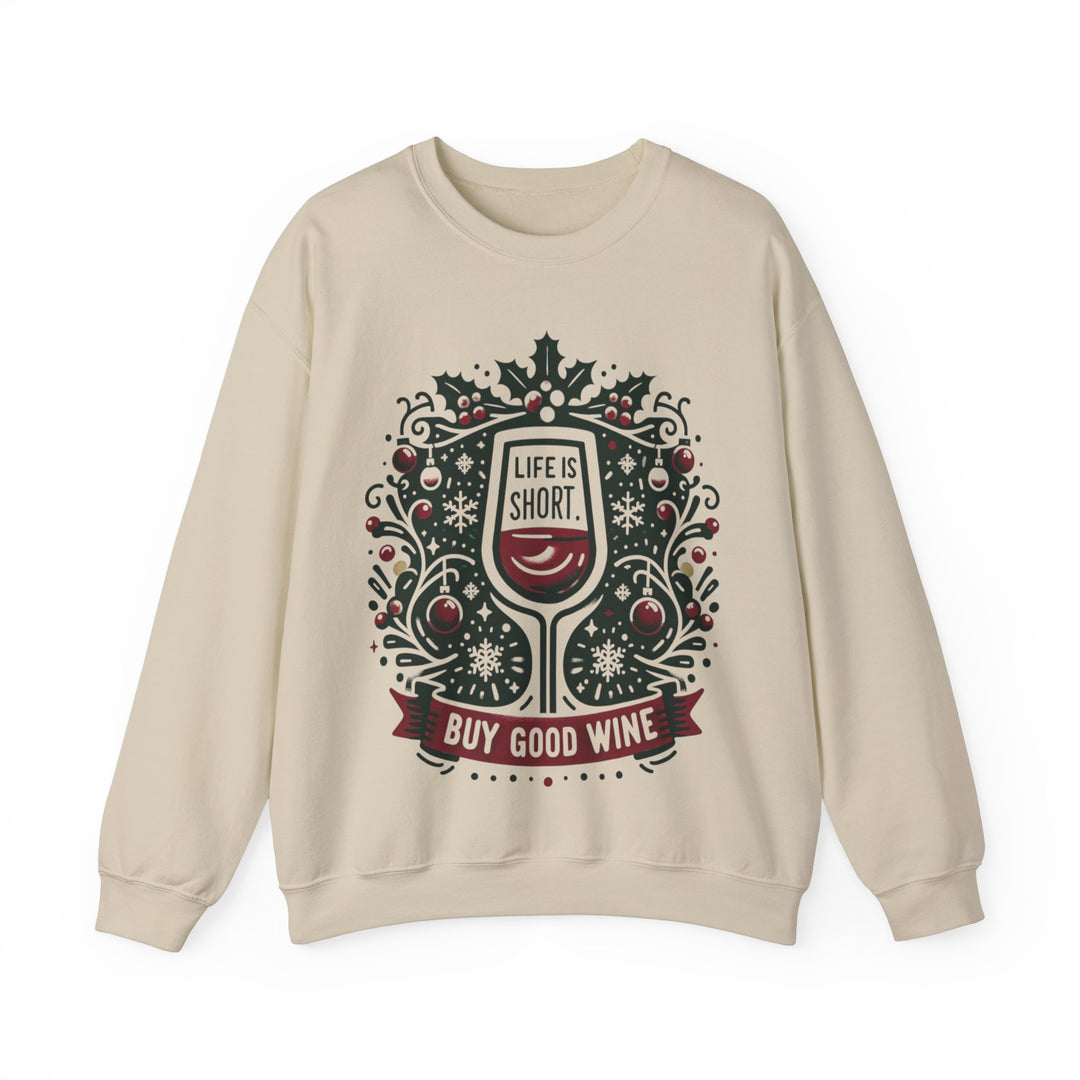 Buy Good Wine Unisex Sweatshirt - Wave Fusions