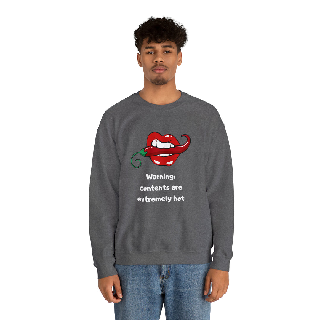 Warning Unisex Heavy Blend™ Crewneck Sweatshirt - Wave Fusions