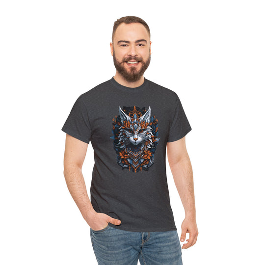 Tribal Majesty Cat Spirit T-shirt - Ancient Spirit Series