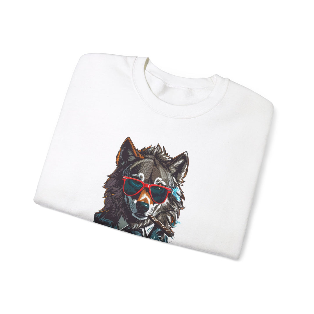 Cool Wolf Legend Sweatshirt - I Hunt With Smoke Not Just With Teeth