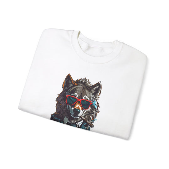 Cool Wolf Legend Sweatshirt - I Hunt With Smoke Not Just With Teeth