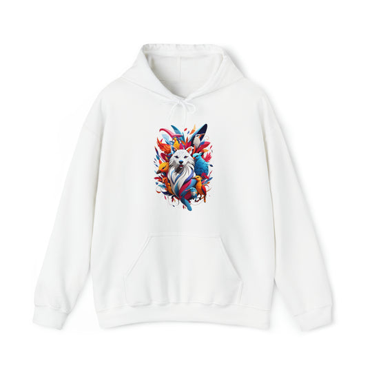 Dog and Phoenix Heavy Blend™ Hooded Sweatshirt - Wave Fusions