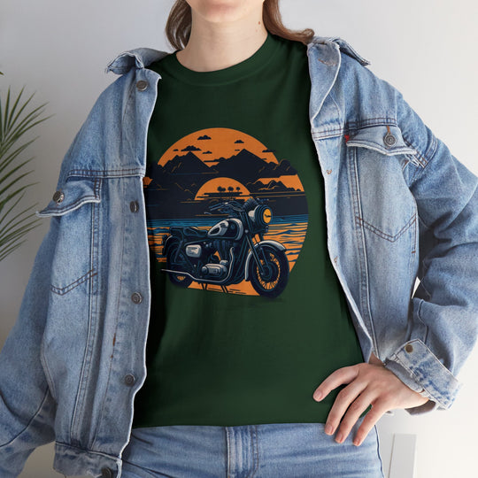 Vintage Bike Unisex Heavy Cotton Tee