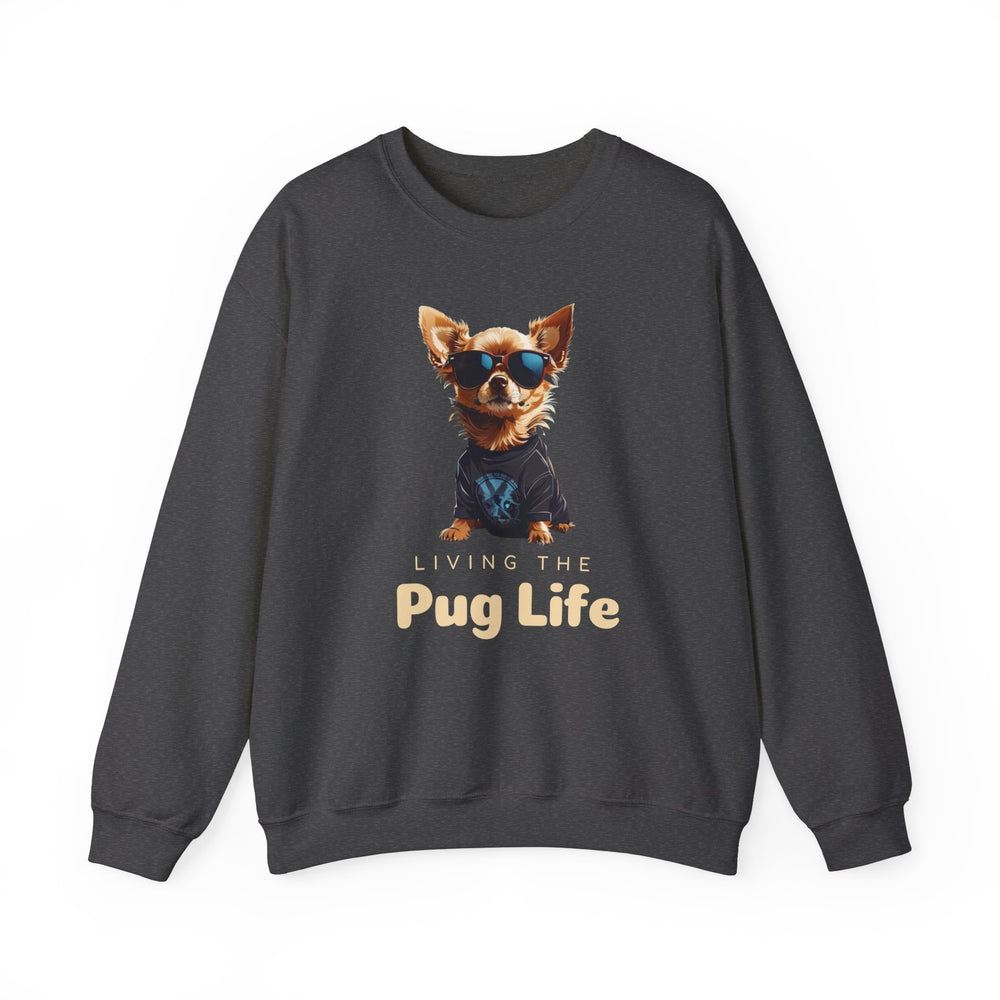 Pug Attitude Sweatshirt - Living The Pug Life