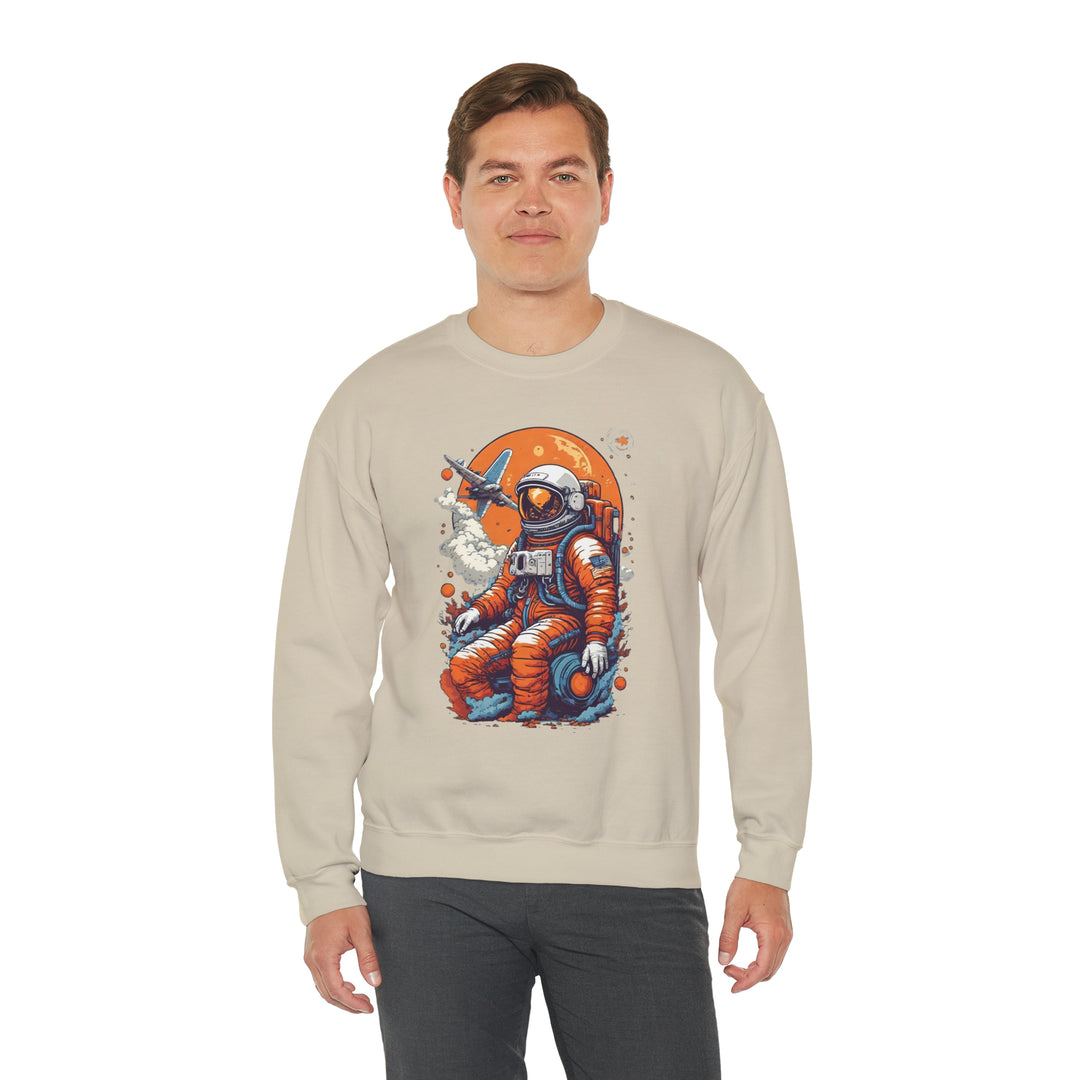 Retro Astronaut Unisex Sweatshirt - Wave Fusions