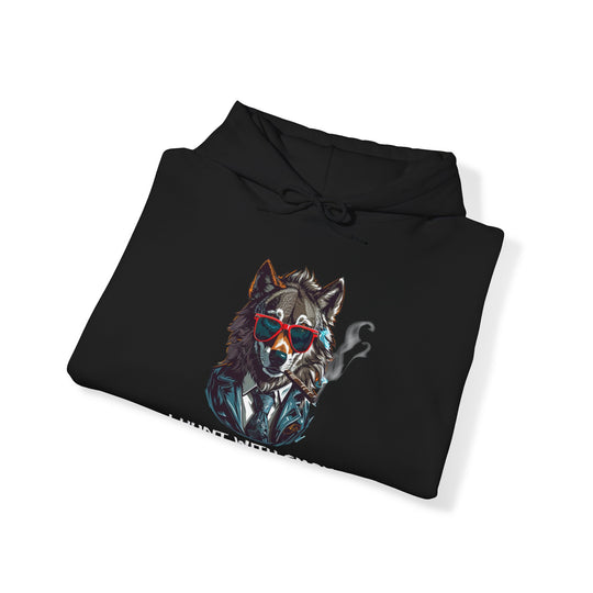 Cool Wolf Legend Hoodie - I Hunt With Smoke Not Just With Teeth