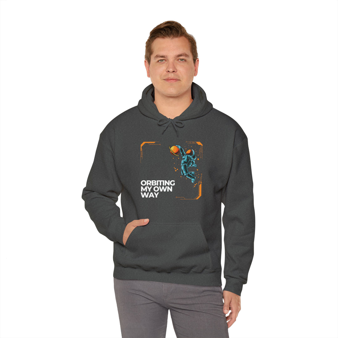 Orbiting My Own Way Unisex Hoodie - Wave Fusions