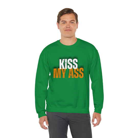 Kiss My Ass Unisex Heavy Blend™ Crewneck Sweatshirt - Wave Fusions