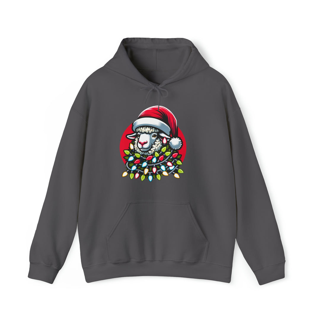 Sheep Christmas Lights Unisex Hoodie - Wave Fusions