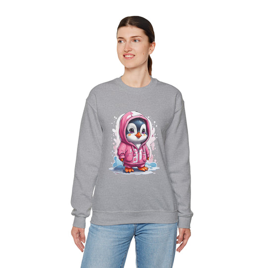 Penguin Unisex Heavy Blend™ Crewneck Sweatshirt - Wave Fusions