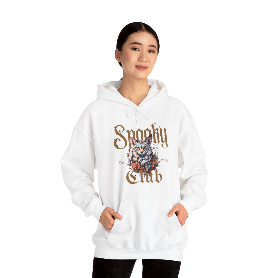 Spooky Club Floral Feline Cat Hoodie - Spooky Club Charm