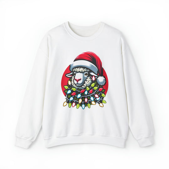 Sheep Christmas Lights Unisex Sweatshirt - Wave Fusions