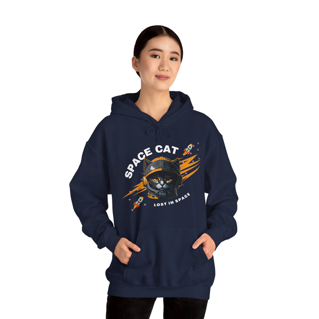 Space Cat Astronaut Hoodie - Lost In Space