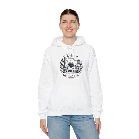 Wine, Dine And Shine Unisex Hoodie - Wave Fusions