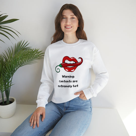 Warning Unisex Heavy Blend™ Crewneck Sweatshirt - Wave Fusions