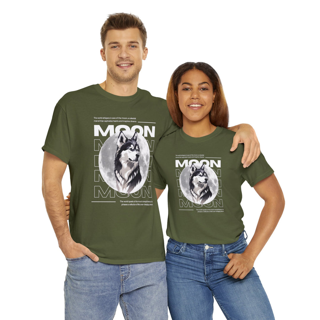 Full Moon Wolf Whisper T-Shirt - Guiding Light of the Night