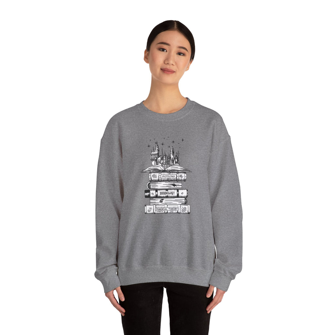 Enchanted Books Sweatshirt - Magical Theory & Wizarding Charm