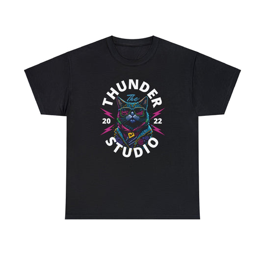 Thunder Studio Cat T-Shirt - DJ Cat Vibe