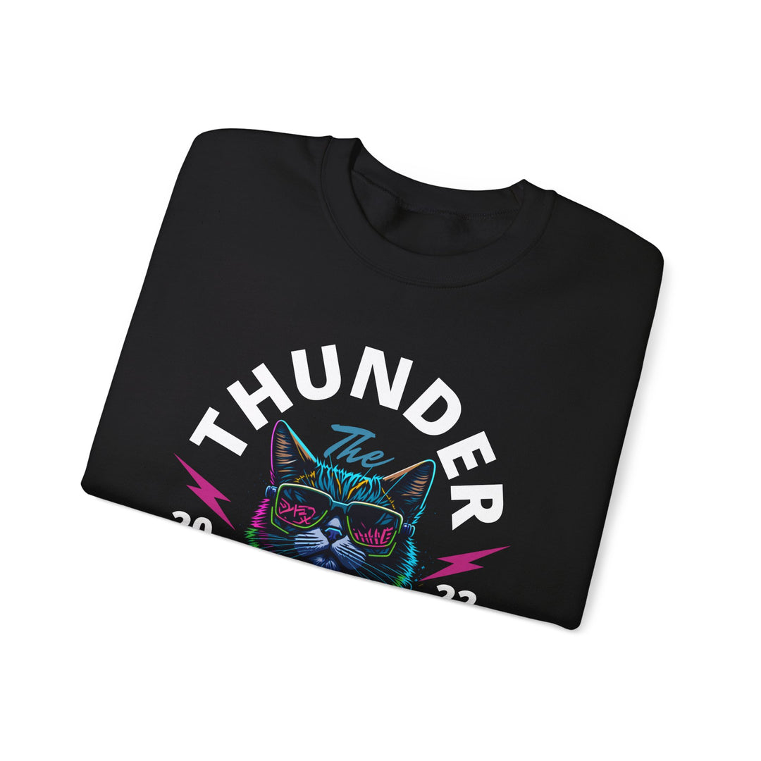 Thunder Studio Cat Sweatshirt - DJ Cat Vibe