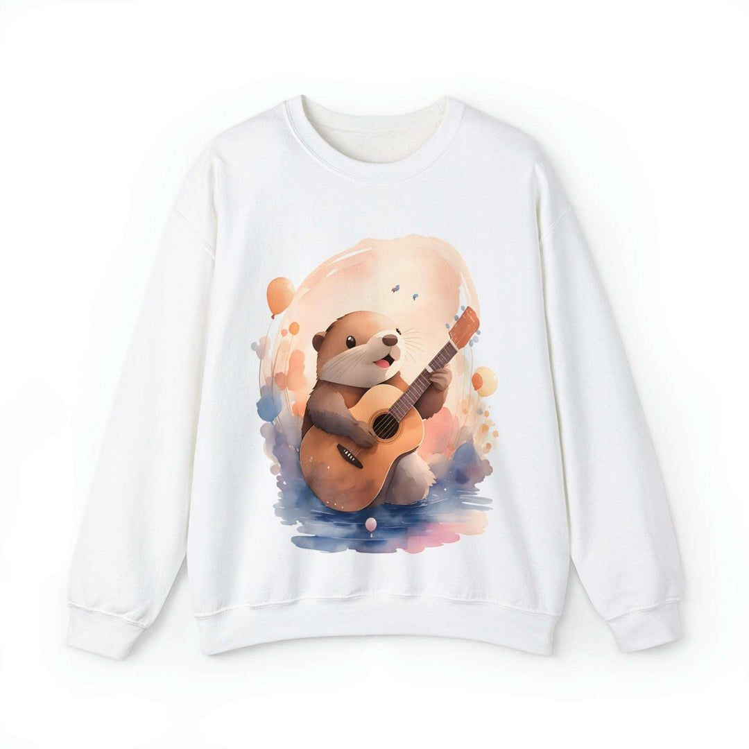 Hamster with Guitar Heavy Blend™ Crewneck Sweatshirt