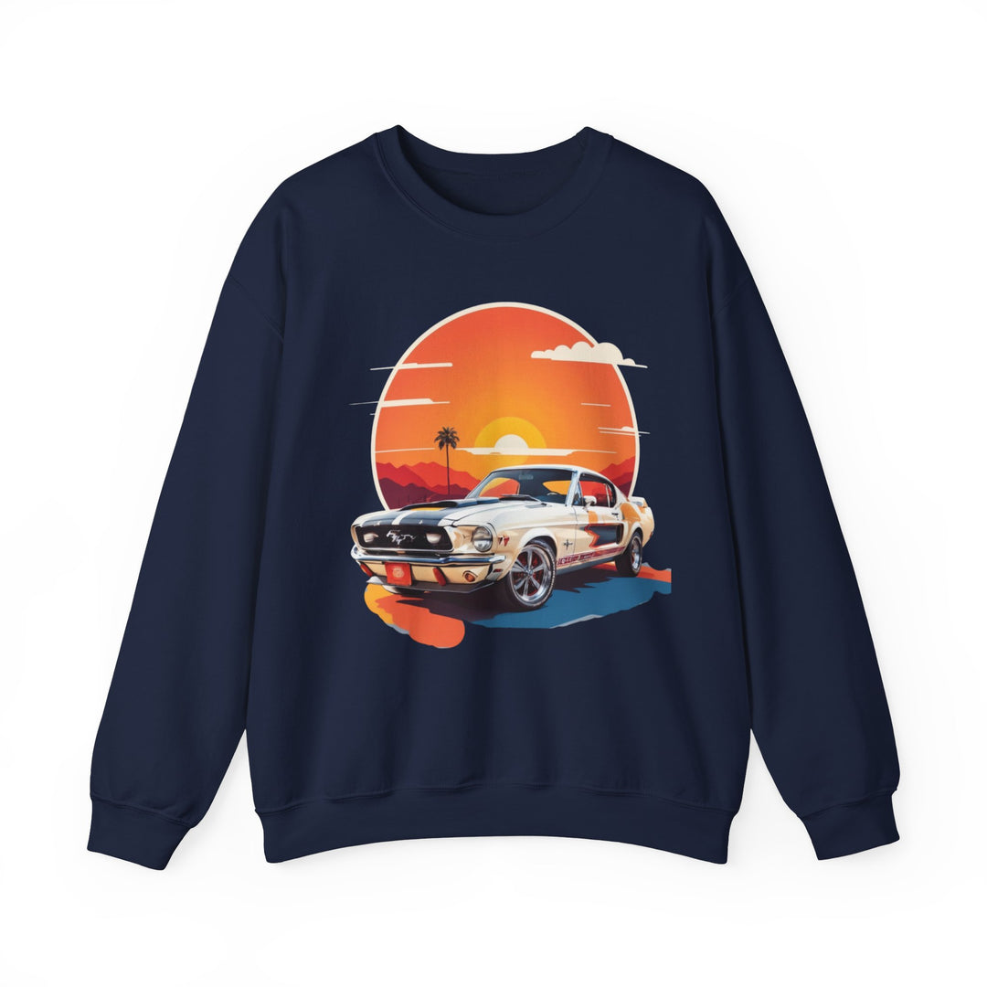 Sunset Muscle Car Sweatshirt - Muscle Car Edition