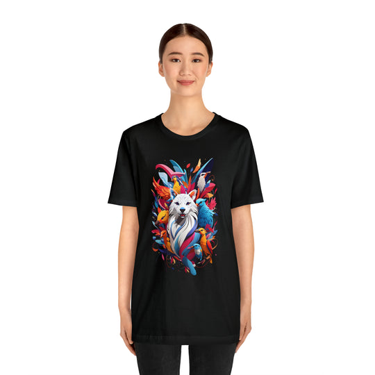 Dog and Phoenix Jersey Short Sleeve Tee - Wave Fusions