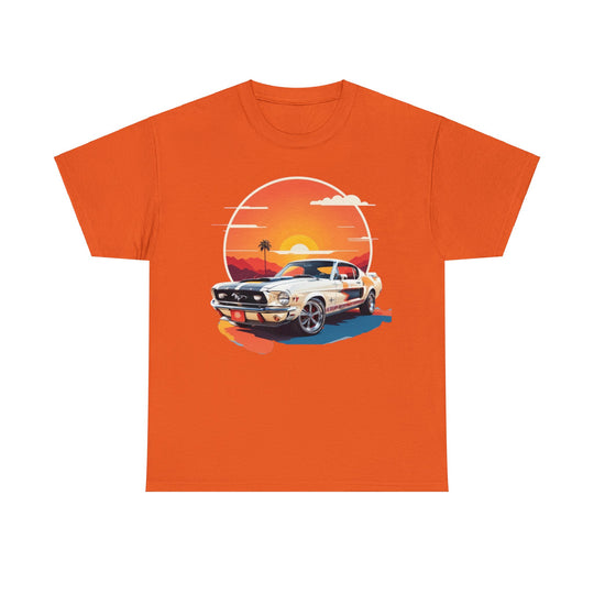 Sunset Muscle Car T-Shirt - Muscle Car Edition