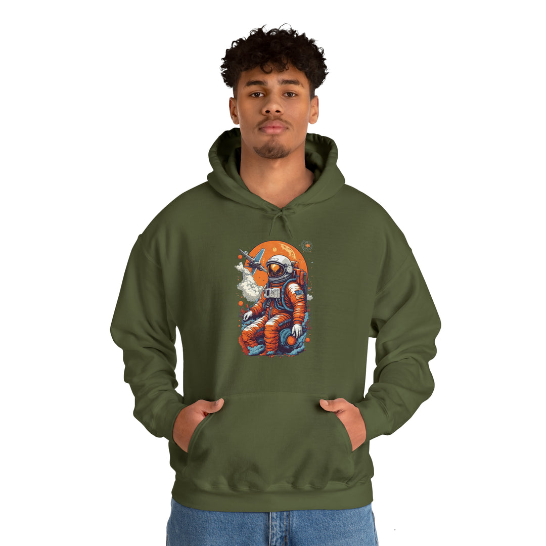 Retro Astronaut Unisex Hoodie - Wave Fusions