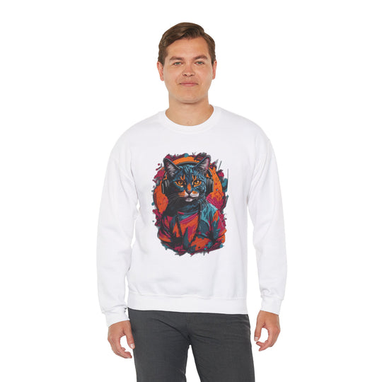 Rhythm and Purr Cat Sweatshirt - Tune In Style