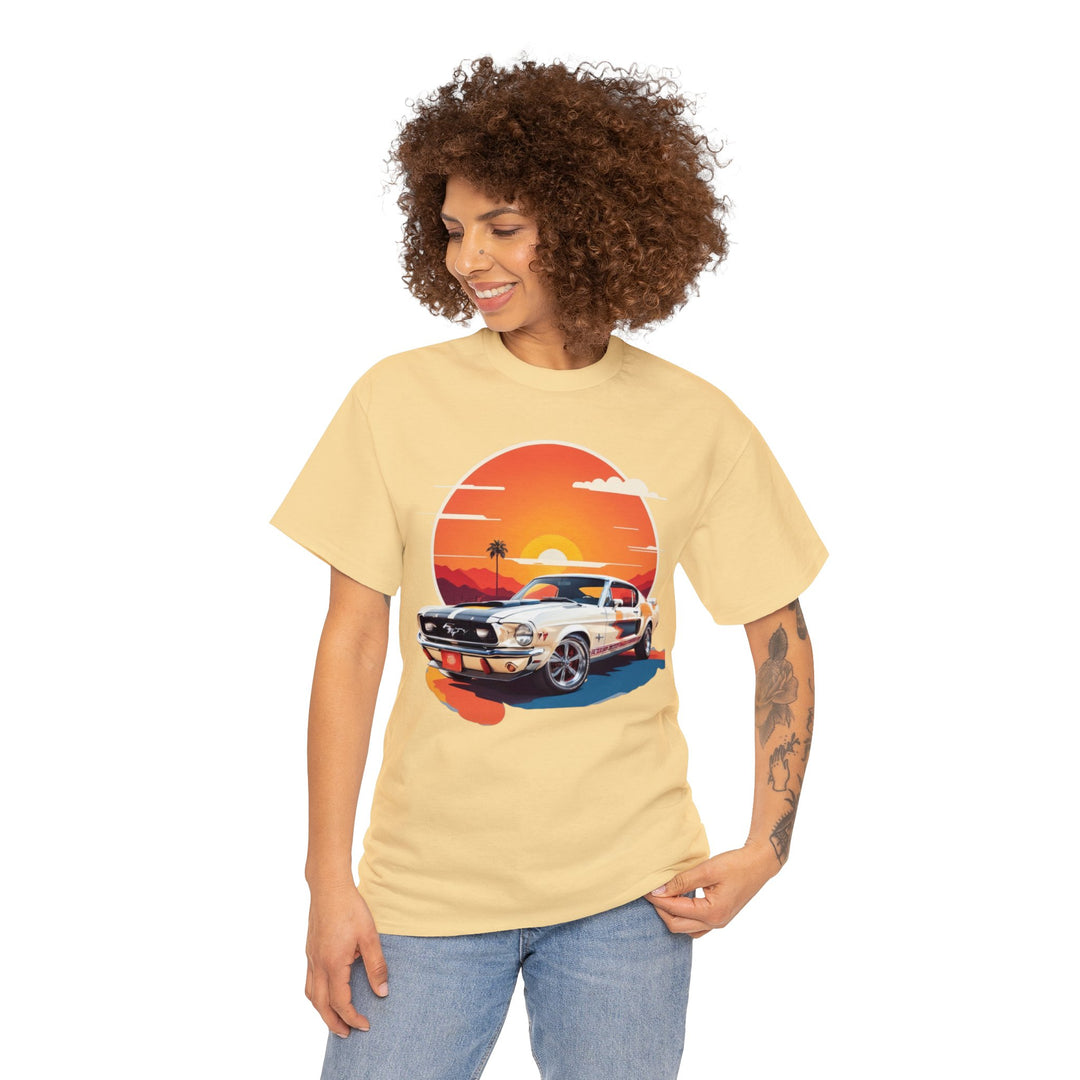 Sunset Muscle Car T-Shirt - Muscle Car Edition