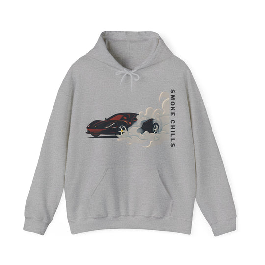 Smoke Chills Sports Car Hoodie - Modern Car Edition