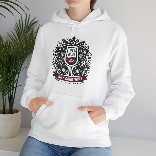 Buy Good Wine Unisex Hoodie - Wave Fusions