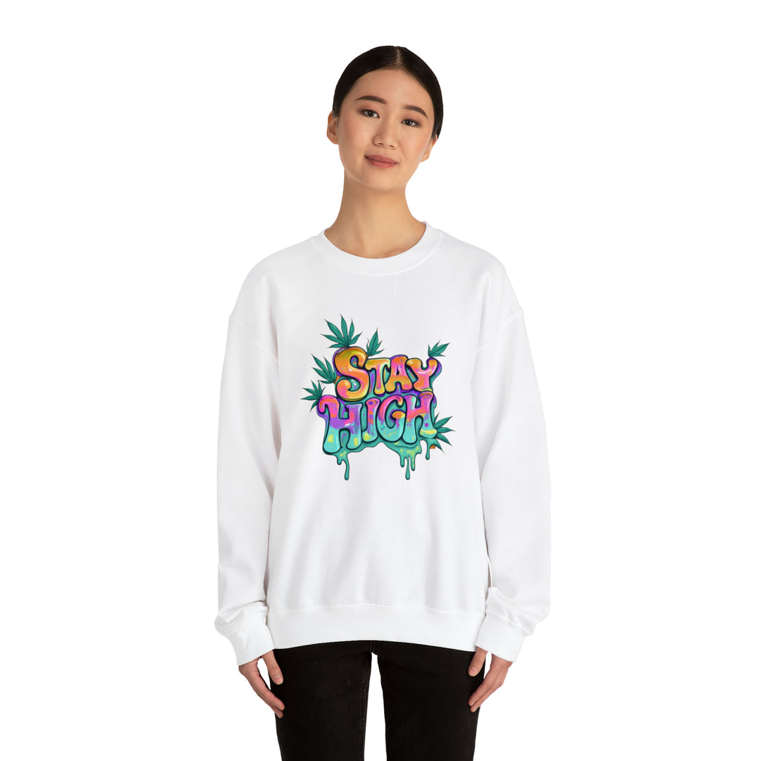 Stay High Unisex Heavy Blend™ Crewneck Sweatshirt - Wave Fusions