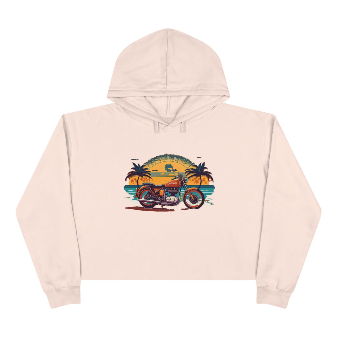 Vintage Crop Hoodie - Wave Fusions