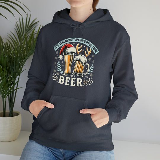 Wonderful Time For A Beer Unisex Hoodie - Wave Fusions