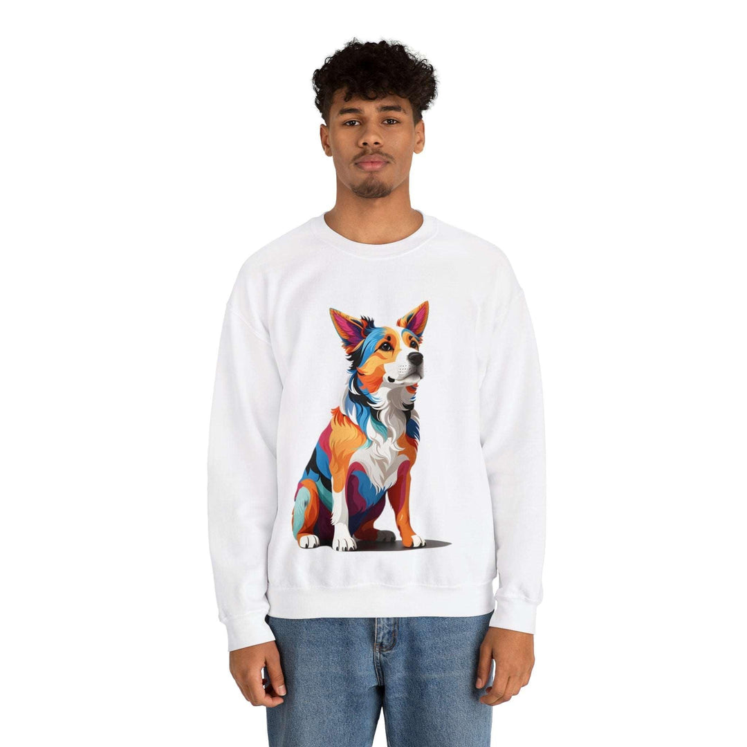 Sitting Dog Graphic Sweat Shirt