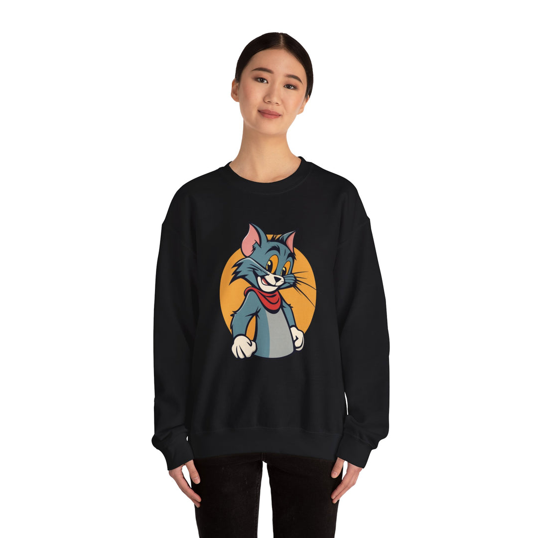 Tom Cat Grin Sweatshirt -  Joyful Jumper