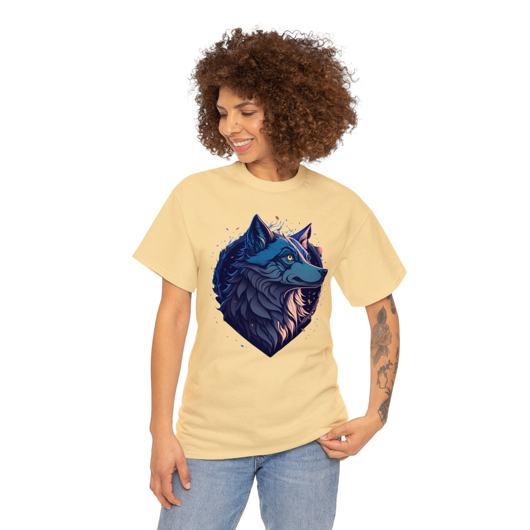 Lone Wolf Majesty T-shirt - Vibrant Wilderness