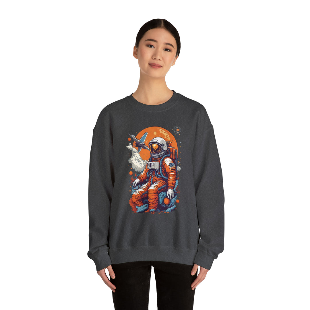 Retro Astronaut Unisex Sweatshirt - Wave Fusions