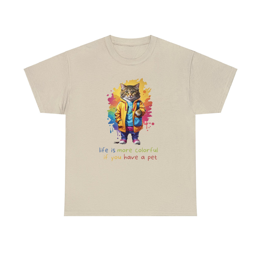 Life Is More Colorful If You Have A Pet Color Splash Cat T-Shirt