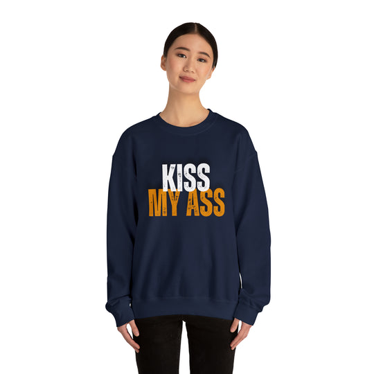 Kiss My Ass Unisex Heavy Blend™ Crewneck Sweatshirt - Wave Fusions