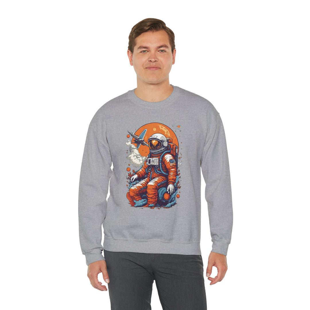 Retro Astronaut Unisex Sweatshirt - Wave Fusions