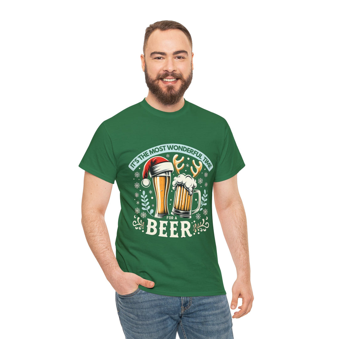 Wonderful Time For A Beer Unisex T Shirt - Wave Fusions