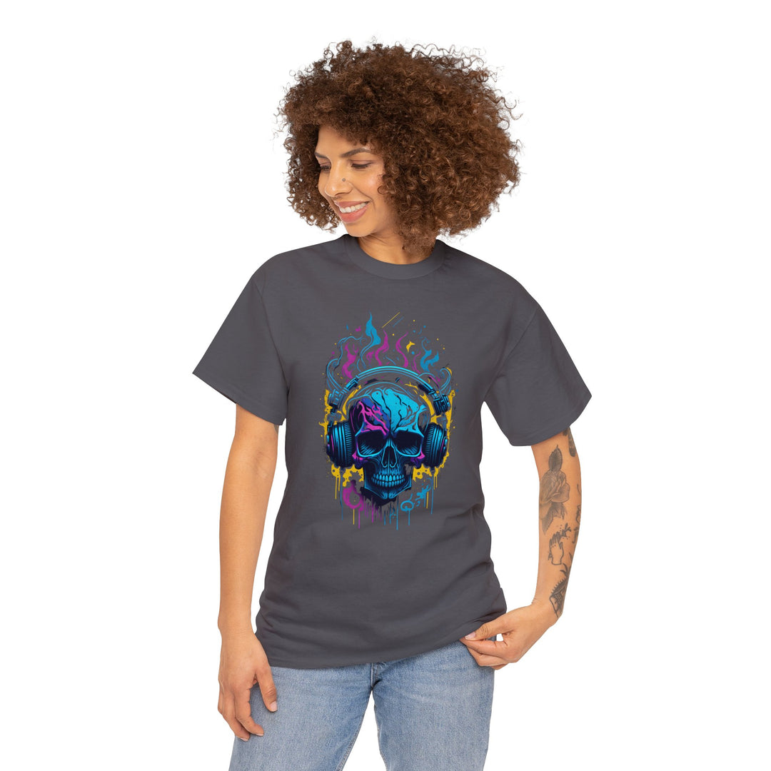 Rocking Skull Unisex Heavy Cotton Tee - Wave Fusions