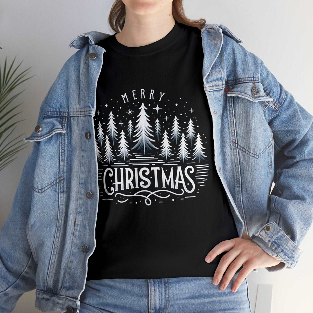 Midnight Magic Christmas Trees Unisex T Shirt