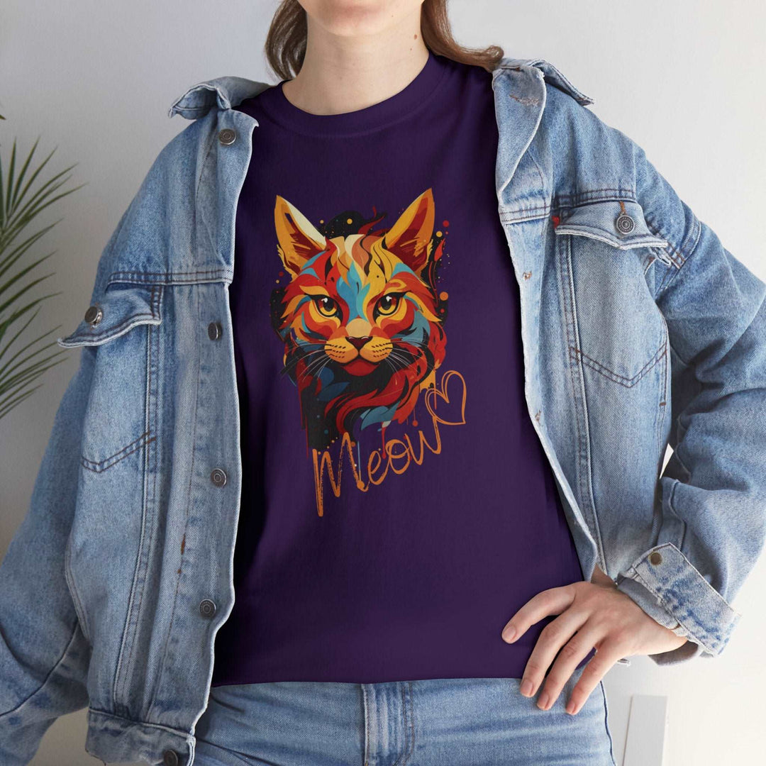 Abstract Meow Cat T-shirt - Palette of Purr