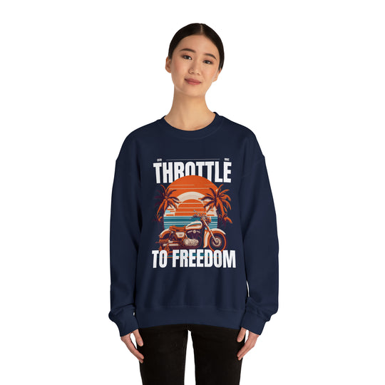 Throttle To Freedom Unisex Sweatshirt - Wave Fusions